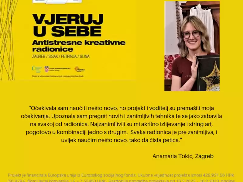 Antistresna kreativna radionica "Vjeruj u sebe"