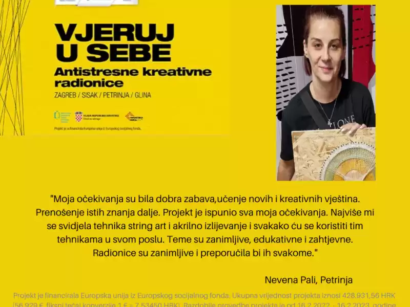 Antistresna kreativna radionica "Vjeruj u sebe"